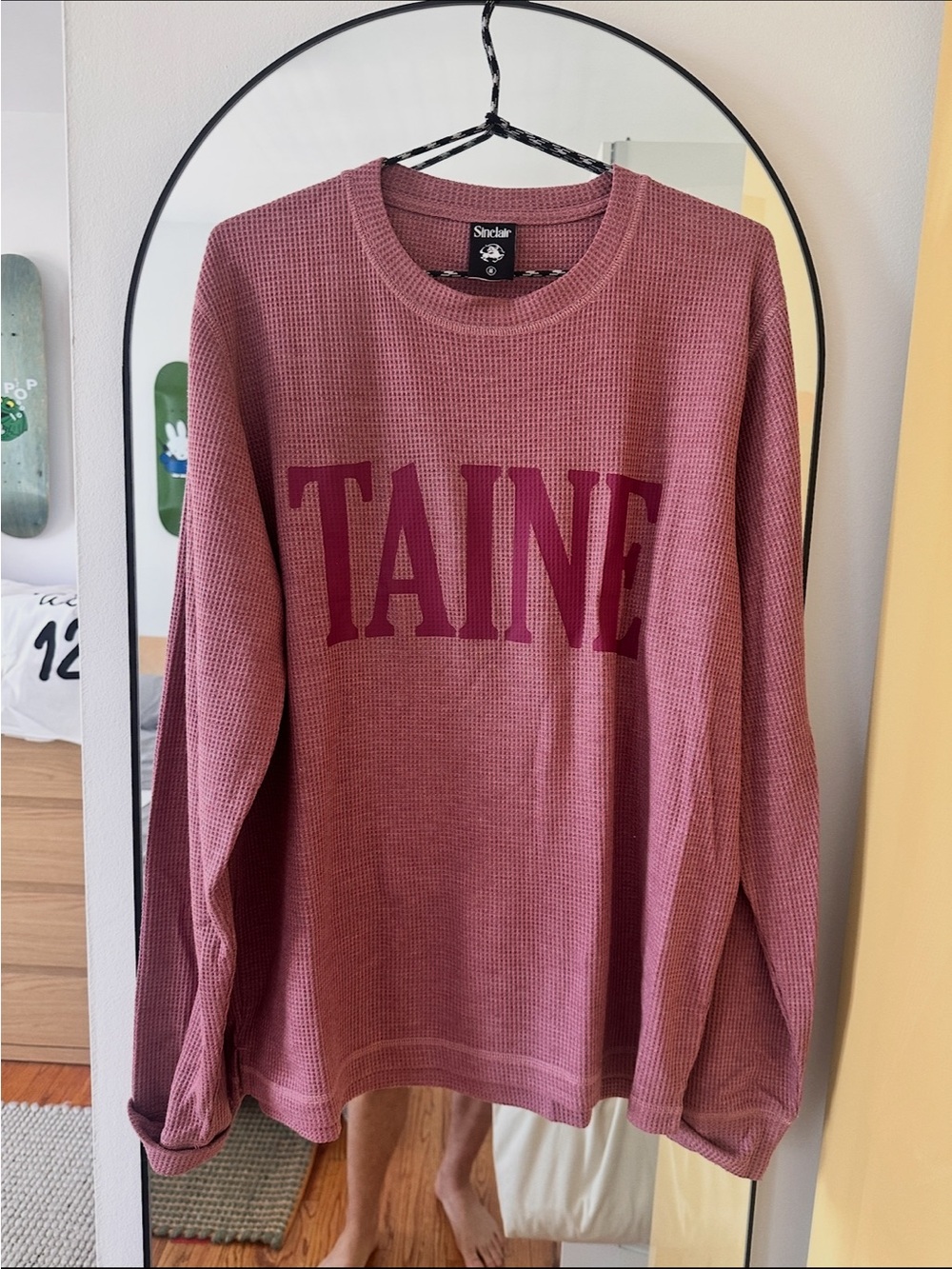 TAINE Waffle Knit long sleeevd tee
